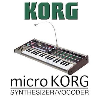Korg microKORG 37 mini Micro key 4 voice Synthesizer & Vocode