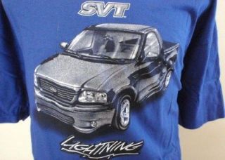 new svt lightning blue truck tee shirt size large time