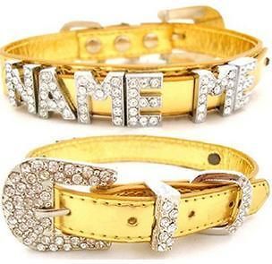 newly listed name me diamante letters pet dog cat collar