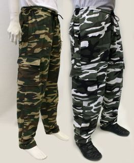 Combat Military Army training style sweat pants camo joggers