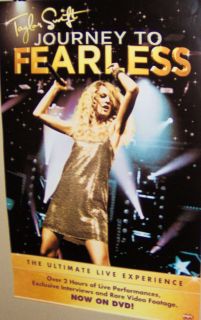 TAYLOR SWIFT JOURNEY To FEARLESS Original Promo Poster Very COOL