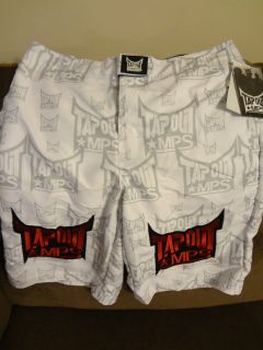 AWESOME MPS TAPOUT BOARD SHORTS Swim Trunks Size 28 Grey White Red 