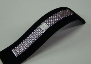 rare 18mm fortis nsa swiss stainless steel band strap from