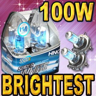 H4 9003 HB2 White Xenon Headlight Bulbs For Low & High Beam #A