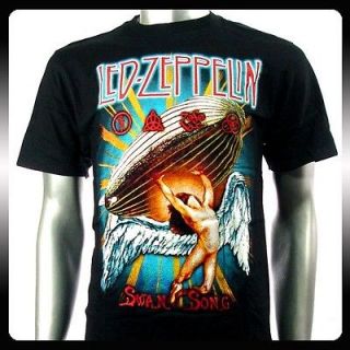 Led Zeppelin Hard Metal Rock Punk Band Men T shirt Sz M Le9