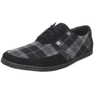 Size 12   A8019   Plaid Low Top Bomber Shoe Sneaker Grey 