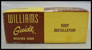 williams guide receiver rifle sight in box 