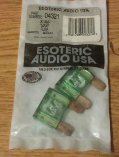 esoteric audio usa part number 04321 30a maxi fuse bag
