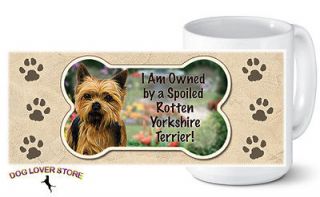 Yorkie Ceramic Dog Breed Coffee Mug Tea Cup 14 oz.   USA Made