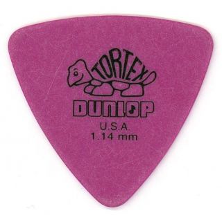 12 DUNLOP Tortex Triangle Guitar Picks Purple 1.14mm Guitar Picks BULK