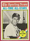 1976 topps ted williams all time great boston red sox