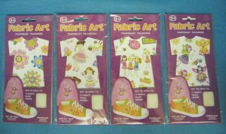 Fabric Art Temporary Transfers Girls Fun Art & Craft Gift Stocking 
