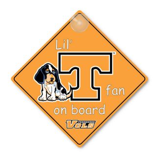 University of Tennessee UT Volunteers Car Window Baby on Board Sign 