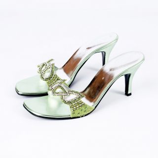 lime green jeweled party mule more options size  32 82 buy 
