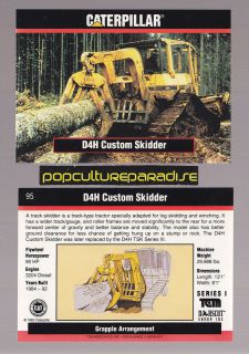 1984 1992 CATERPILLAR D4H CUSTOM SKIDDER TRUCK 1993 Earth Movers CARD