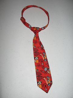 baby boy toddler neck tie velcro attachment 8 inches long