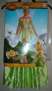 Girls Disney TINKER BELL costume Dress Up Size 4/6 7/8 NEW Wings 