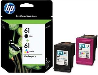   HP 61 Black & Tri Color Combo Pack InkJet Cartridges NEW CR259FN