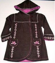 new monsoon baby girls mink brown long afghan coat age