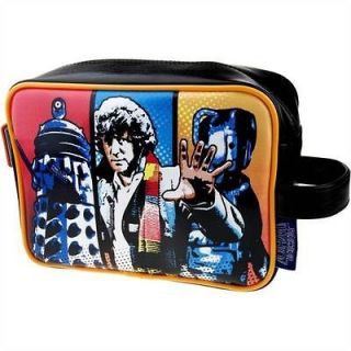   Bay Collectible Wash Bag   Tom Baker Doctor Who with Dalek & Cyberman