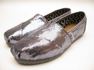 wmns toms sequins classic slip on pewter