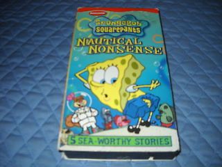spongebob squarepants nautical nonsense vhs 2002  6
