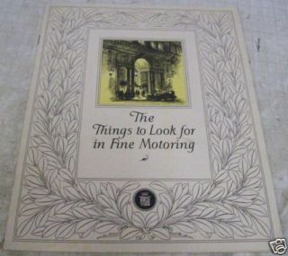 cadillac 1927 things to look for sales brochure time left