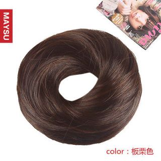   Hair Bun Ring Donut Shaper Hair Styler Wigs Maker PT016 Chestnut color