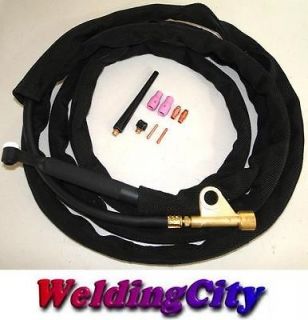   25 125 Amp Air Cooled TIG Flex Head Complete Welding Torch Package