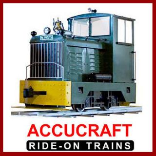 ACCUCRAFT RIDE ON   PLYMOUTH GREEN 7 1/2 7 1/4 GAUGE 24V