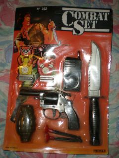 vintage toy gun dart plastic tsiotas rambo combat set from