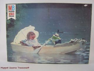   MISS PIGGY KERMIT ROWBOAT JIGSAW PUZZLE Vintage 1979 250 Piece Henson