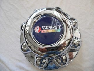 FEATHERLITE 8 lug 6.5 w/ 7/8 lugnut trailer center cap chrome