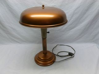   Retro Deco Mid Century Atomic Machine Age Saucer Table Desk Lamp Decor