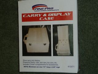 pinewood derby carry and display case kit new time left