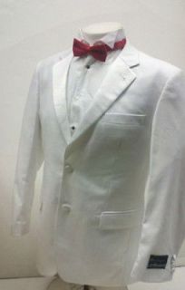 new mens two button sb white tuxedo suit 40l 40 l long
