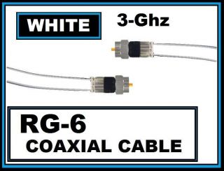   Coax/Coaxial Standard & HD Satellite/Cable TV Antenna 3Ghz Wire Cord