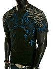 NEW MENS GRAPHIC UFC MMA MILITARY CLUB CROSS ROCK VINTAGE WASHED FOIL 