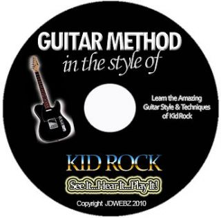 kid rock guitar tab software lesson cd free bonuses from