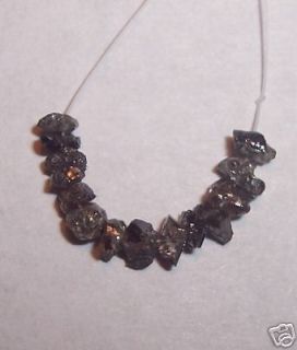ct black rough uncut diamond druzy beads 5 6