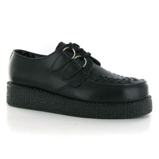 underground creepers camaro black leather mens shoes more options shoe