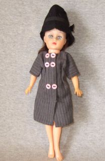 Vintage Uneeda Suzette Doll~10 1/2~b​rown hair/blue eyes~exc.cond.
