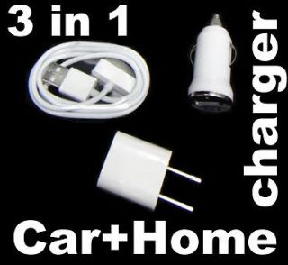   Home Wall Car Charger Data Cable for Touch ipod i Phone 2G 3G 3GS 4S 4