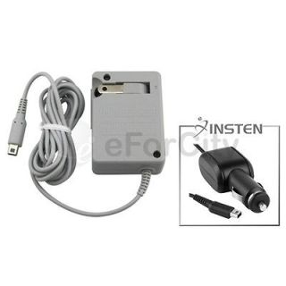 Insten Car Charger+AC Travel Wall Charger For Nintendo Dsi NDSI 3DS XL