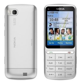 nokia c series c3 01 silver unlocked cellular phone fast