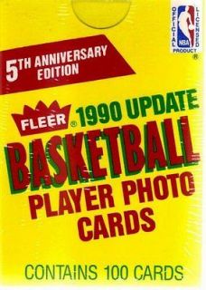 NBA 1990 Fleer Update 10​0 PLAYER CARD Basketball Factory SET ROOKIE 