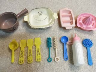   Vintage/Antique Baby Doll/Kitchen Accessories Bottles/Dishes/Utensils