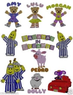 bananas in pyjamas embroidery design set of 10 from canada