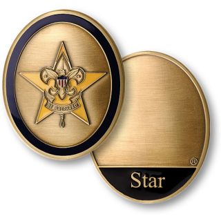 Boy Scouts STAR SCOUT MEDALLION Challenge Coin Engravable 79016