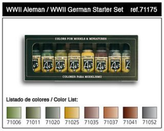 airbrush paints vallejo model air wwii german set time left